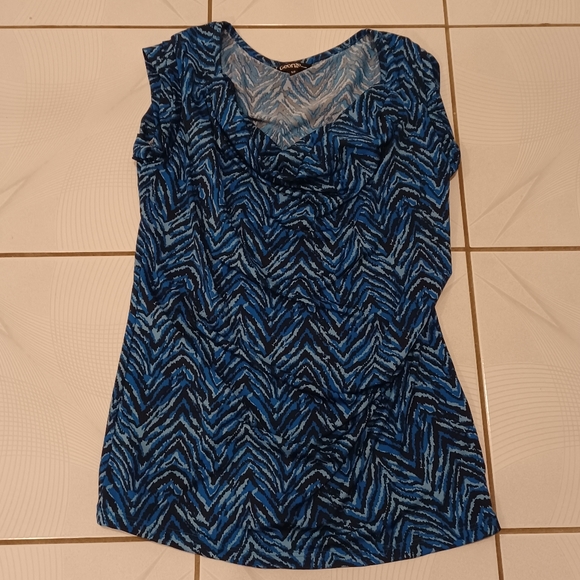 $4 Add-on Blue Cowl Neck Top - Size Small - Picture 6 of 8